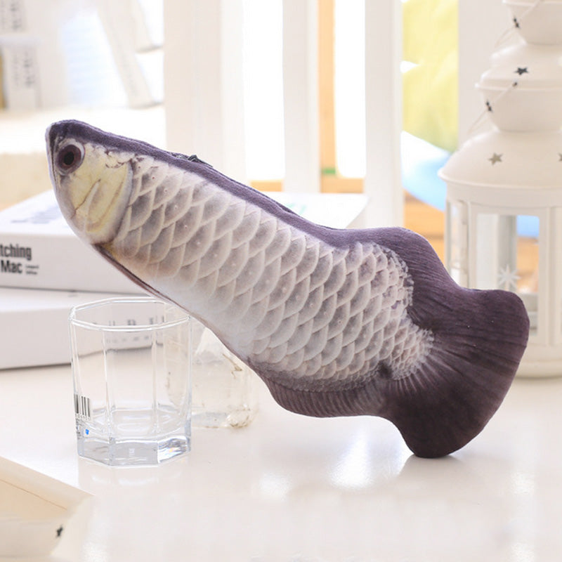 Interactive 3D Fish Cat Toy