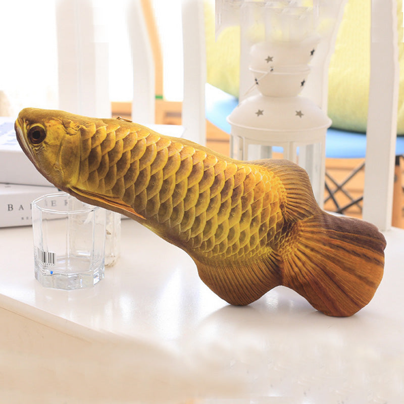 Interactive 3D Fish Cat Toy