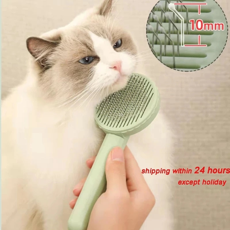 Self-Cleaning Pet Hair Brush