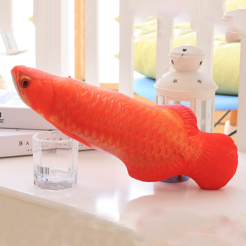 Interactive 3D Fish Cat Toy