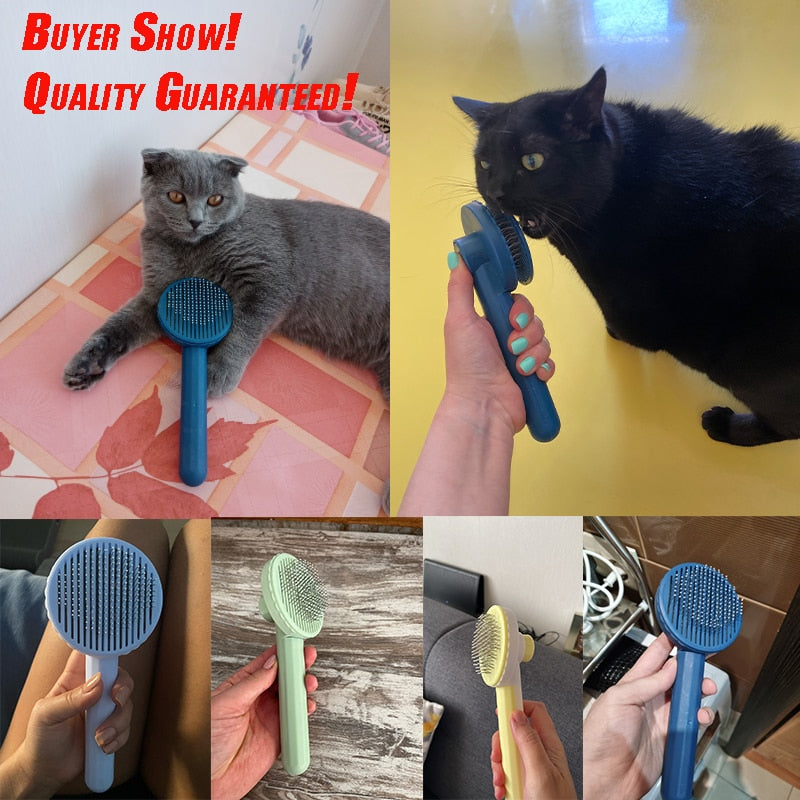 Self-Cleaning Pet Hair Brush
